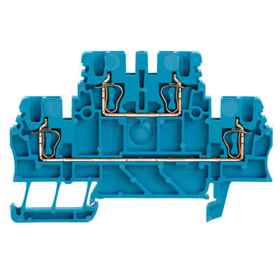 WEIDMÜLLER - Mehrstock-Reihenklemme, Zugfederanschluss, 1.5mm², 500V, 17.5A, blau