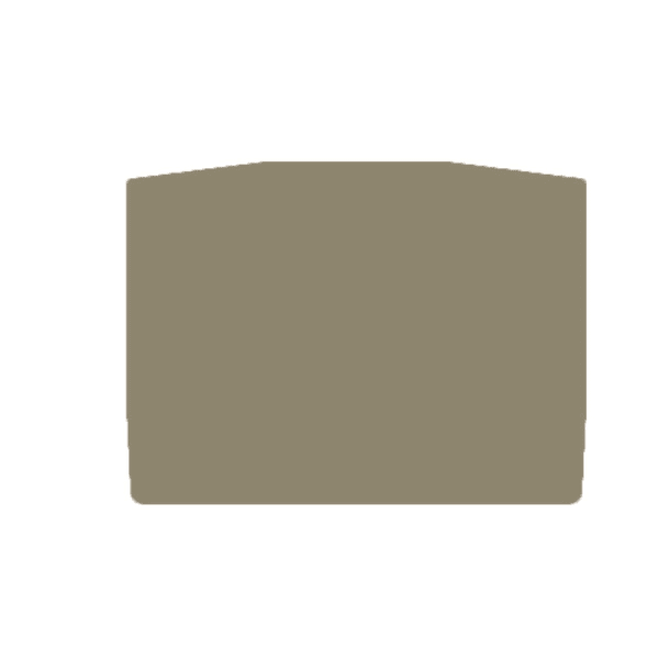 WEIDMÜLLER - Trennwand (Klemmen), Abschluss- und Zwischenplatte, 56.5x36.2mm, dunkelbeige