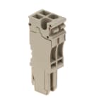 WEIDMÜLLER - Stecker (Klemmen), Steckanschluss, 2.5mm², 500V, 24A, Polzahl: 2, dunkelbeige