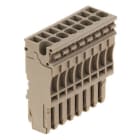 WEIDMÜLLER - Stecker (Klemmen), Steckanschluss, 2.5mm², 500V, 24A, Polzahl: 8, dunkelbeige