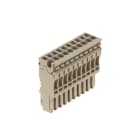 WEIDMÜLLER - Stecker (Klemmen), Steckanschluss, 2.5mm², 500V, 24A, Polzahl: 10, dunkelbeige