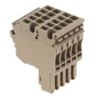 WEIDMÜLLER - Stecker (Klemmen), Steckanschluss, 2.5mm², 500V, 24A, Polzahl: 5, dunkelbeige