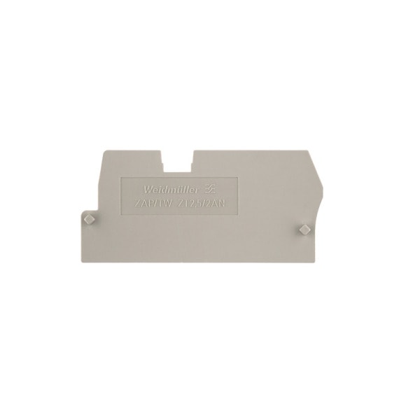 WEIDMÜLLER - Trennwand (Klemmen), Abschluss- und Zwischenplatte, 58x27mm, dunkelbeige