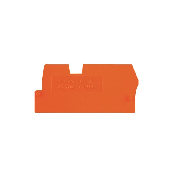WEIDMÜLLER - Trennwand (Klemmen), Abschluss- und Zwischenplatte, 58x27mm, orange