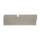 WEIDMÜLLER - Trennwand (Klemmen), Abschluss- und Zwischenplatte, 85.35x27mm, dunkelbeige