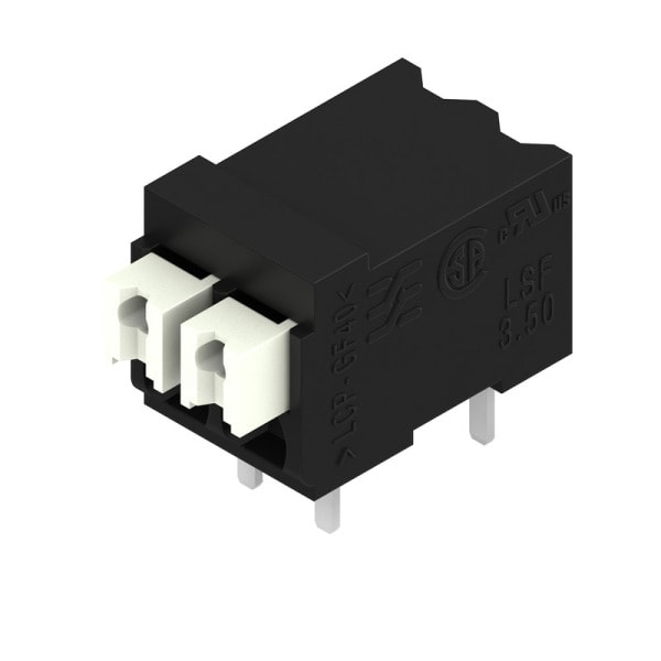 WEIDMÜLLER - Leiterplattenklemme, 3.81mm, Polzahl:3, Abgang: 90°, PUSH IN