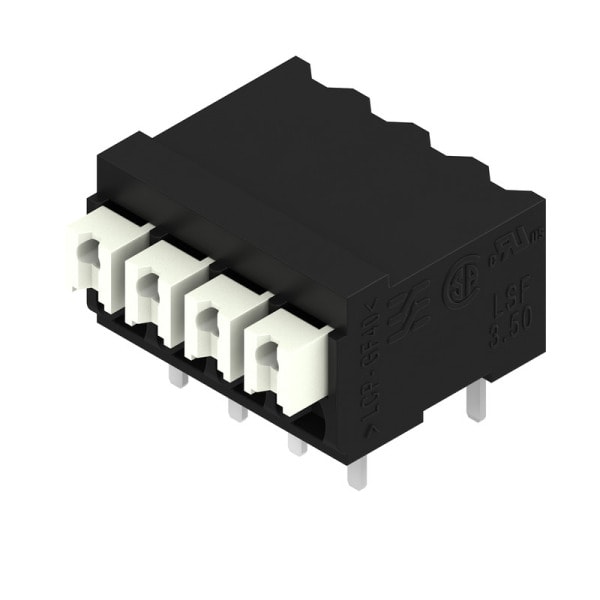 WEIDMÜLLER - Leiterplattenklemme, 3.50mm, Polzahl:4, Abgang: 90°, PUSH IN
