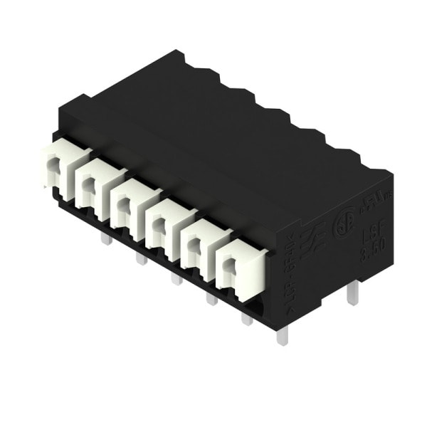 WEIDMÜLLER - Leiterplattenklemme, 3.50mm, Polzahl:6, Abgang: 90°, PUSH IN
