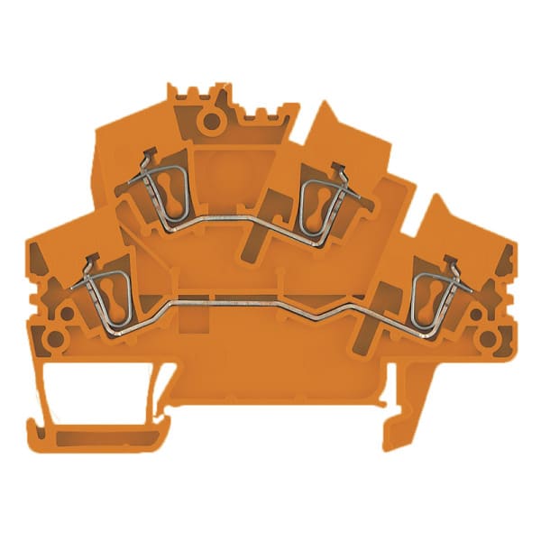 WEIDMÜLLER - Mehrstock-Reihenklemme, Zugfederanschluss, 2.5mm², 800V, 24A, orange