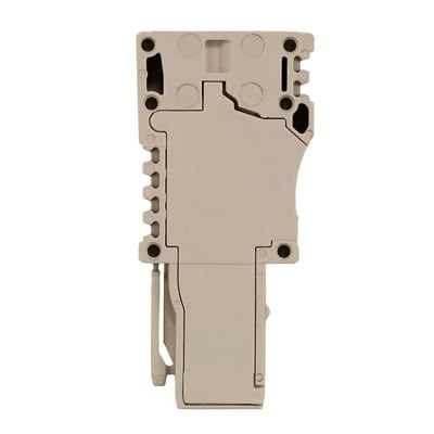 WEIDMÜLLER - Stecker (Klemmen), Zugfederanschluss, 4mm², 800V, 32A, Polzahl: 1, dunkelbeige