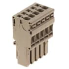 WEIDMÜLLER - Stecker (Klemmen), Zugfederanschluss, 4mm², 800V, 32A, Polzahl: 5, dunkelbeige