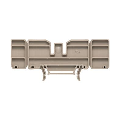 WEIDMÜLLER - Abschluss- und Zwischenplatte (Klemmen), Zwischenplatte, 105.9x4mm, dunkelbeige