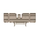 WEIDMÜLLER - Abschluss- und Zwischenplatte (Klemmen), Zwischenplatte, 105.9x4mm, dunkelbeige