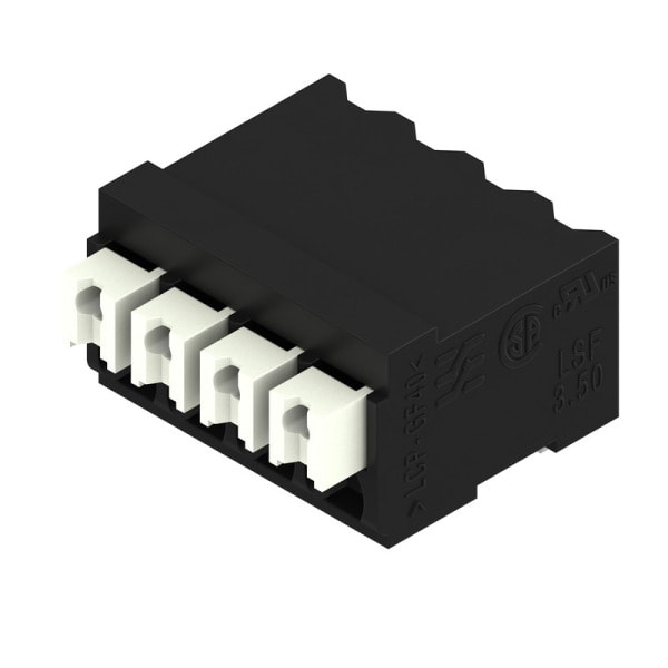 WEIDMÜLLER - Leiterplattenklemme, 3.50mm, Polzahl:4, Abgang: 90°, PUSH IN