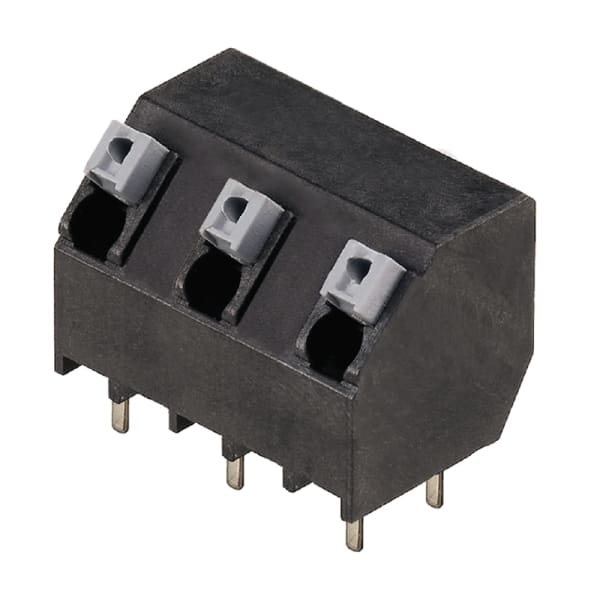 WEIDMÜLLER - Leiterplattenklemme, 7.50mm, Polzahl:3, Abgang: 135°, PUSH IN