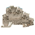 WEIDMÜLLER - Mehrstock-Reihenklemme, Zugfederanschluss, 2.5mm², 800V, 24A, dunkelbeige