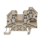 WEIDMÜLLER - Durchgangs-Reihenklemme, Schraubanschl, 4mm², 800V, 32A, dunkelbeige