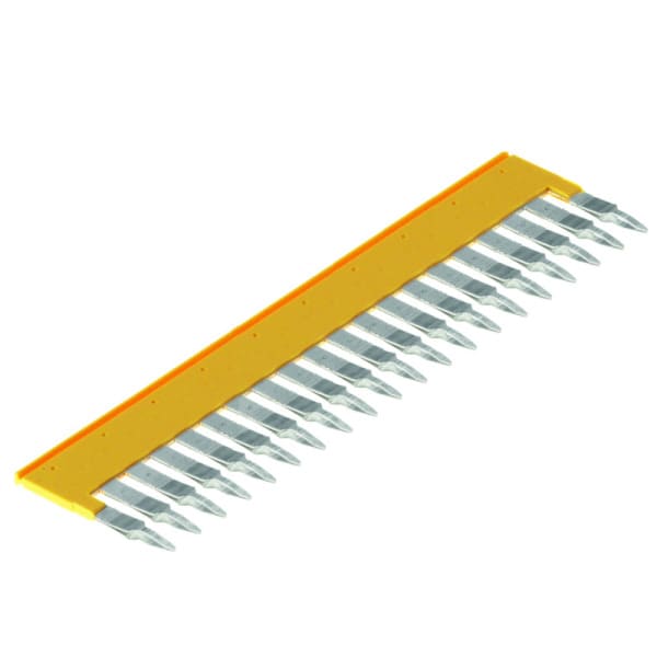 WEIDMÜLLER - Querverbinder, gesteckt, Pole:20, Raster 6.1mm, Isoliert, 32A, gelb