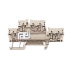 WEIDMÜLLER - Mehrstock-Reihenklemme, Zugfederanschluss, 2.5mm², 800V, 24A, dunkelbeige