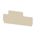WEIDMÜLLER - Trennwand (Klemmen), Abschluss- und Zwischenplatte, 92.6x41.5mm, dunkelbeige