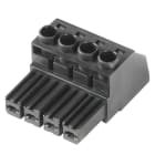 WEIDMÜLLER - Leiterplattensteckverbinder (Leiter), 7.62mm, Polzahl: 4, Zugbügelanschluss