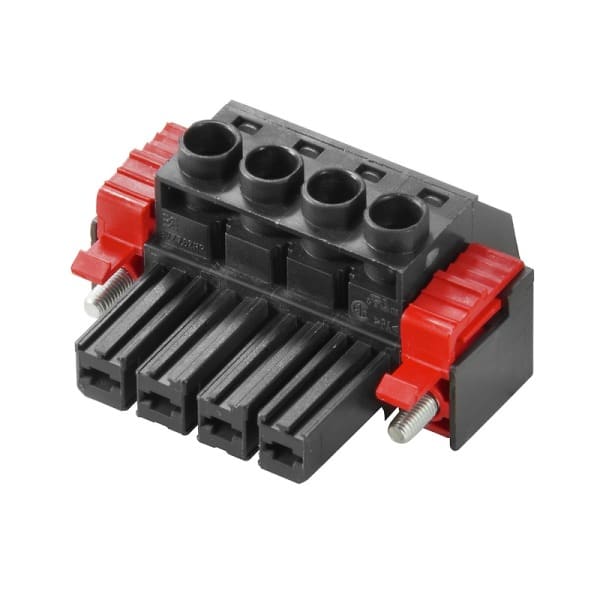 WEIDMÜLLER - Leiterplattensteckverbinder (Leiter), 7.62mm, Polzahl: 4, Zugbügelanschluss