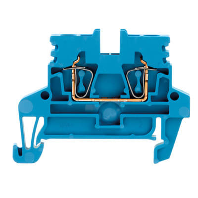 WEIDMÜLLER - Durchgangs-Reihenklemme, Zugfederanschluss, 2.5mm², 800V, 24A, blau