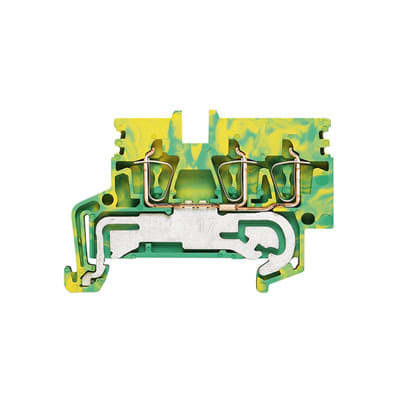 WEIDMÜLLER - Schutzleiter-Reihenklemme, Zugfederanschluss, 2.5mm², 800V, grün/gelb