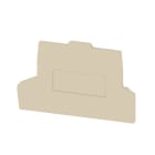 WEIDMÜLLER - Trennwand (Klemmen), Abschluss- und Zwischenplatte, 57.5x54.75mm, dunkelbeige