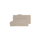 WEIDMÜLLER - Trennwand (Klemmen), Abschluss- und Zwischenplatte, 54.6x54.75mm, dunkelbeige