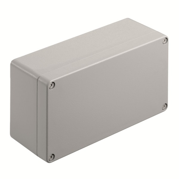 WEIDMÜLLER - Aluminium-Leergehäuse Klippon K, 220x120x81mm, Pulverbeschichtet, silbergrau