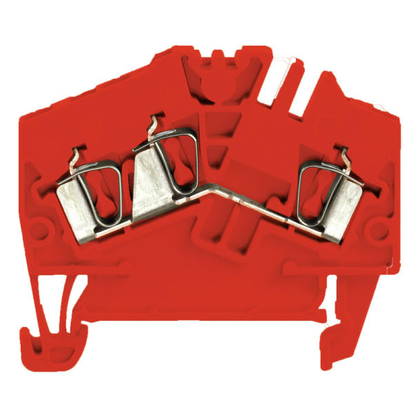 WEIDMÜLLER - Durchgangs-Reihenklemme, Zugfederanschluss, 2.5mm², 800V, 24A, rot