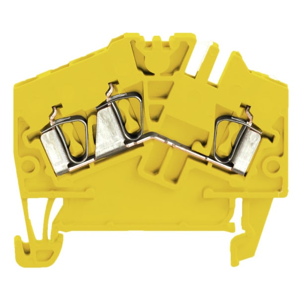 WEIDMÜLLER - Durchgangs-Reihenklemme, Zugfederanschluss, 2.5mm², 800V, 24A, gelb