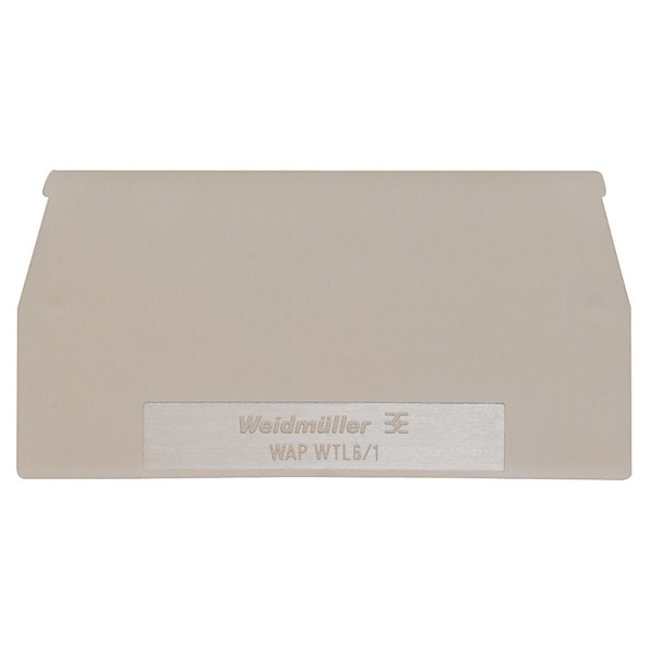WEIDMÜLLER - Abschlussplatte (Klemmen), 65x1.5mm, dunkelbeige