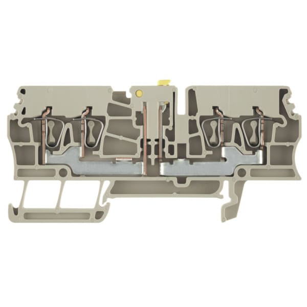 WEIDMÜLLER - Prüftrenn-Reihenklemme ZTR, Zugfeder, 2.5mm², 400V, 16A, dunkelbeige