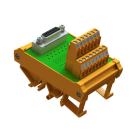 WEIDMÜLLER - Übergabemodul, SUB-D-Stecker gemäß IEC 60807-2 / DIN 41652, 15-polige Buchse