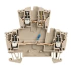 WEIDMÜLLER - Bauelement-Reihenklemme, Schraubanschl, 2.5mm², 24V, TS35, dunkelbeige