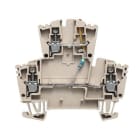 WEIDMÜLLER - Bauelement-Reihenklemme, Schraubanschl, 2.5mm², 24V, TS35, dunkelbeige