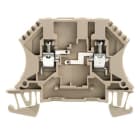 WEIDMÜLLER - Bauelement-Reihenklemme, Schraubanschl, 4mm², 120mA, TS35, dunkelbeige