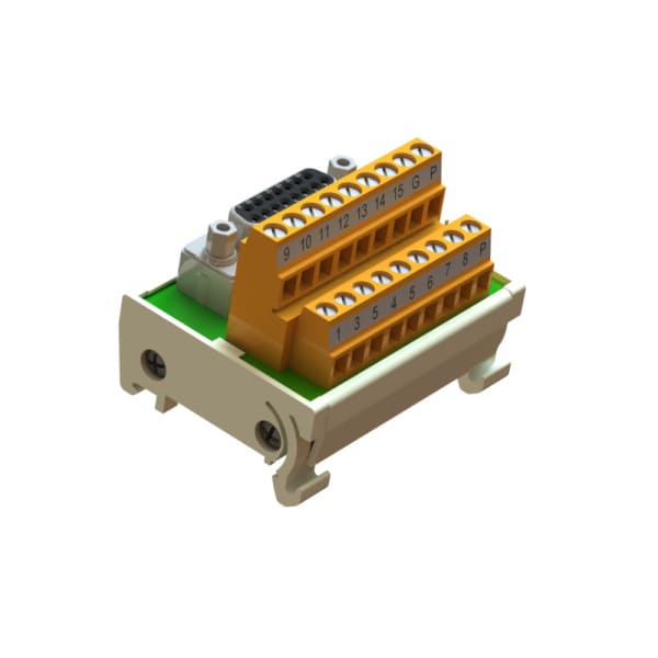 WEIDMÜLLER - Übergabemodul, SUB-D-Stecker gemäß IEC 60807-2 / DIN 41652, 15-polige Buchse