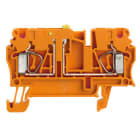 WEIDMÜLLER - Prüftrenn-Reihenklemme ZTR, Zugfeder, 2.5mm², 500V, 20A, orange