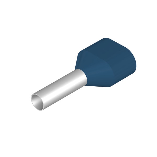 WEIDMÜLLER - Aderendhülse, Zwillings-Aderendhülse, 2.5mm², Abisolierlänge: 13mm, blau