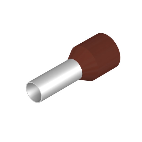 WEIDMÜLLER - Aderendhülse, isoliert, 10mm², Abisolierlänge: 15mm, braun
