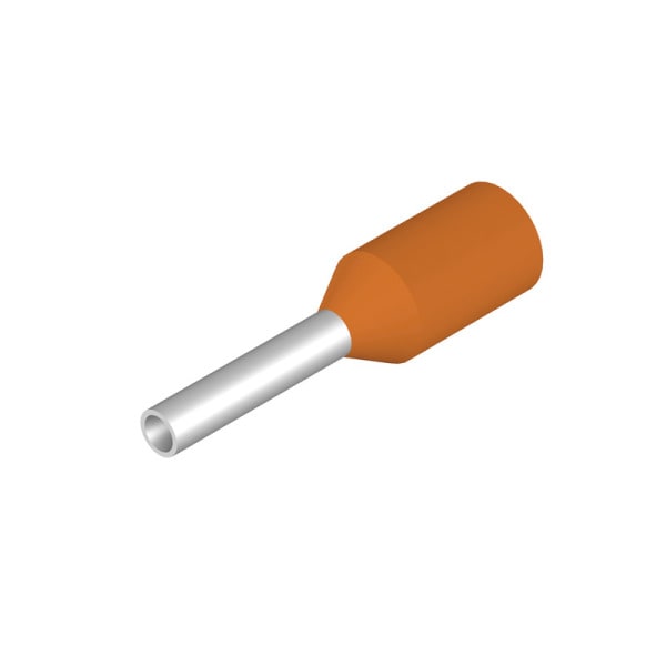 WEIDMÜLLER - Aderendhülse, isoliert, 0.5mm², Abisolierlänge: 8mm, orange