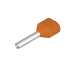 WEIDMÜLLER - Aderendhülse, Zwillings-Aderendhülse, 0.5mm², Abisolierlänge: 11mm, orange