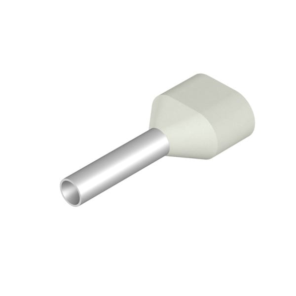 WEIDMÜLLER - Aderendhülse, Zwillings-Aderendhülse, 0.75mm², Abisolierlänge: 11mm, weiß