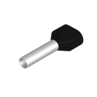 WEIDMÜLLER - Aderendhülse, Zwillings-Aderendhülse, 6mm², Abisolierlänge: 24mm, schwarz
