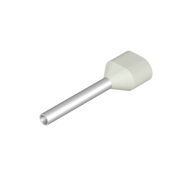WEIDMÜLLER - Aderendhülse, Zwillings-Aderendhülse, 0.5mm², Abisolierlänge: 15mm, weiß