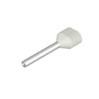 WEIDMÜLLER - Aderendhülse, Zwillings-Aderendhülse, 0.5mm², Abisolierlänge: 15mm, weiß
