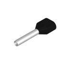 WEIDMÜLLER - Aderendhülse, Zwillings-Aderendhülse, 1.5mm², Abisolierlänge: 15mm, schwarz